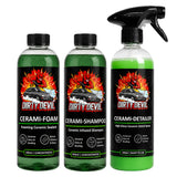 DIRTY DEVIL 3 Piece Cerami-Kit 500ml - Cerami-Shampoo & Cerami-Foam & Cerami-Detailer