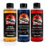 DIRTY DEVIL Ultimate 3-Stage Wash Bundle 3 x 500ML - Citrus Pre-Wash, Snow Foam & Shampoo