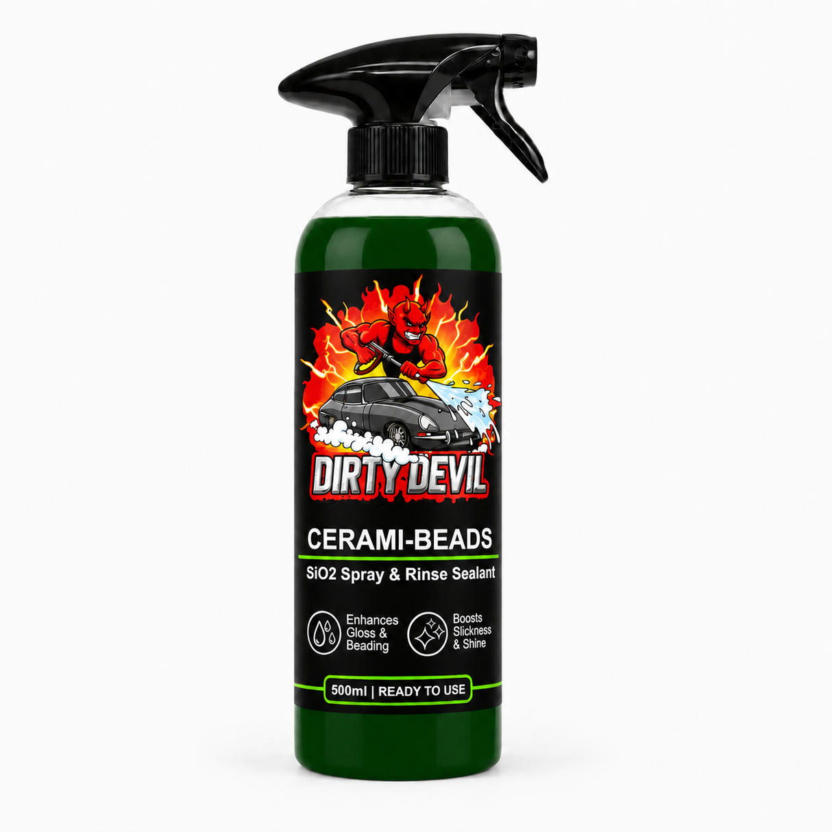DIRTY DEVIL Cerami-Beads, SiO2 Spray & Rinse Sealant 500ml