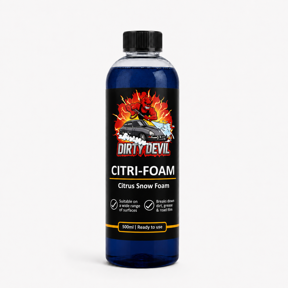 DIRTY DEVIL Citri-Foam 500ml – Concentrated Citrus Powered Snow Foam Pre-Wash
