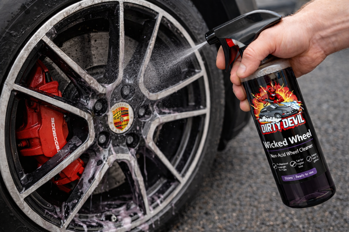 DIRTY DEVIL Wicked Wheel Cleaner + Wheel Brush