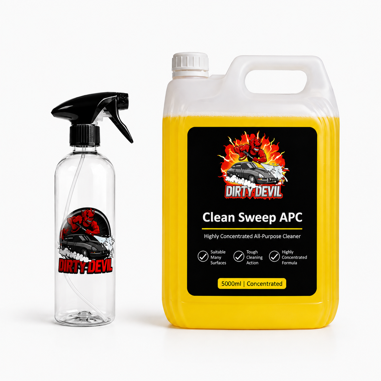 DIRTY DEVIL Clean Sweep APC 5L + Empty Spray Bottle 500ml