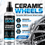 Detail Gear Ceramic Wheels Kit 250ml – SiO2 Ceramic Wheel Coating Spray