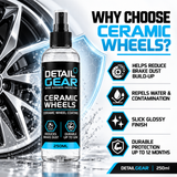 Detail Gear Ceramic Wheels Kit 250ml – SiO2 Ceramic Wheel Coating Spray