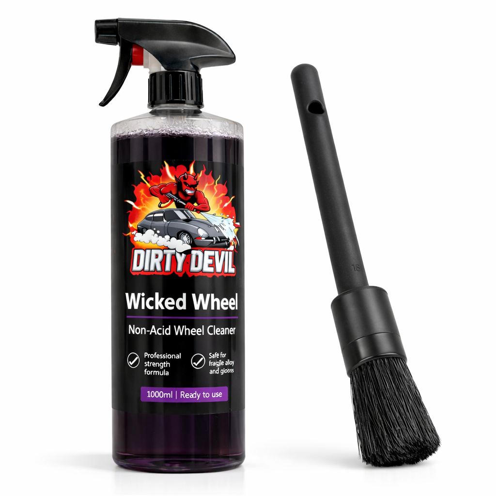 DIRTY DEVIL Wicked Wheel Cleaner + Wheel Brush