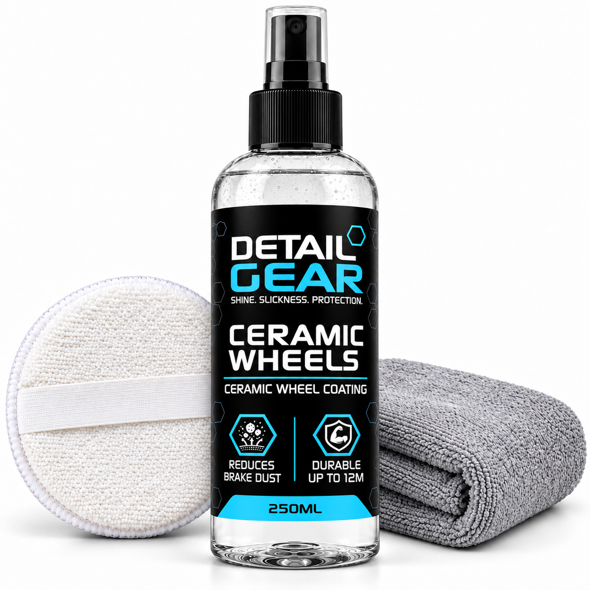 Detail Gear Ceramic Wheels Kit 250ml – SiO2 Ceramic Wheel Coating Spray
