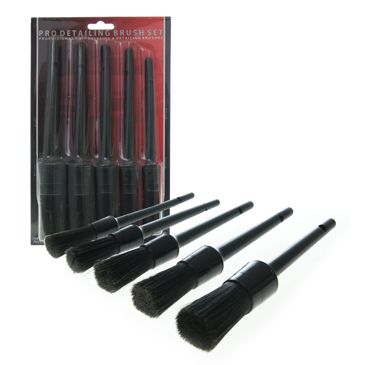 5 Piece Pro Detailing Brush Set