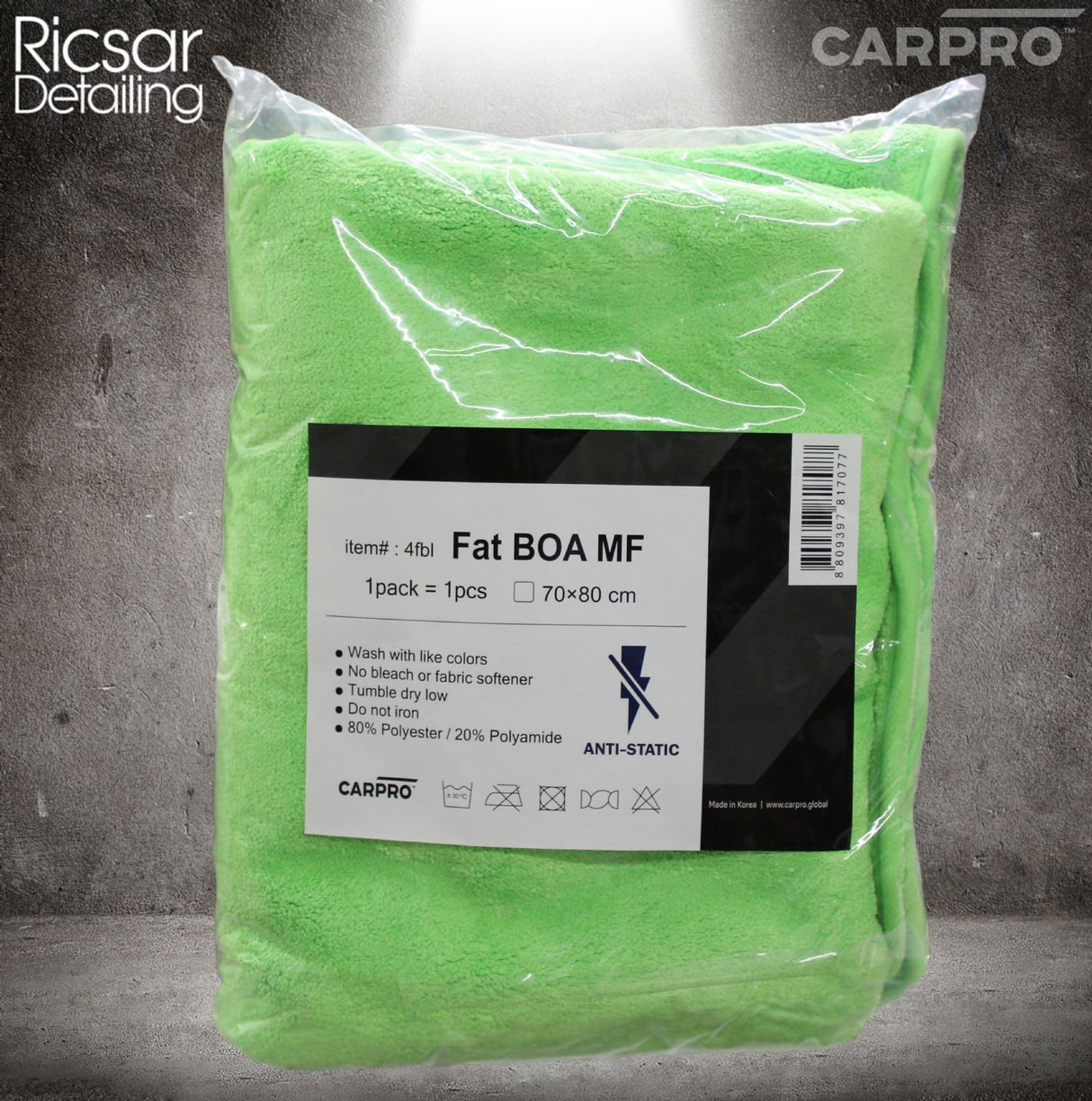 Carpro Fat Boa Large - 800gsm Soft Drying Towel