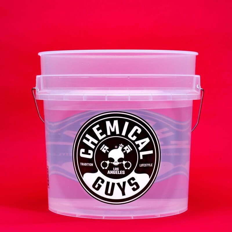 Chemical Guys NEW Heavy Duty Ultra Clear Transparent Detailing Bucket 4.5G