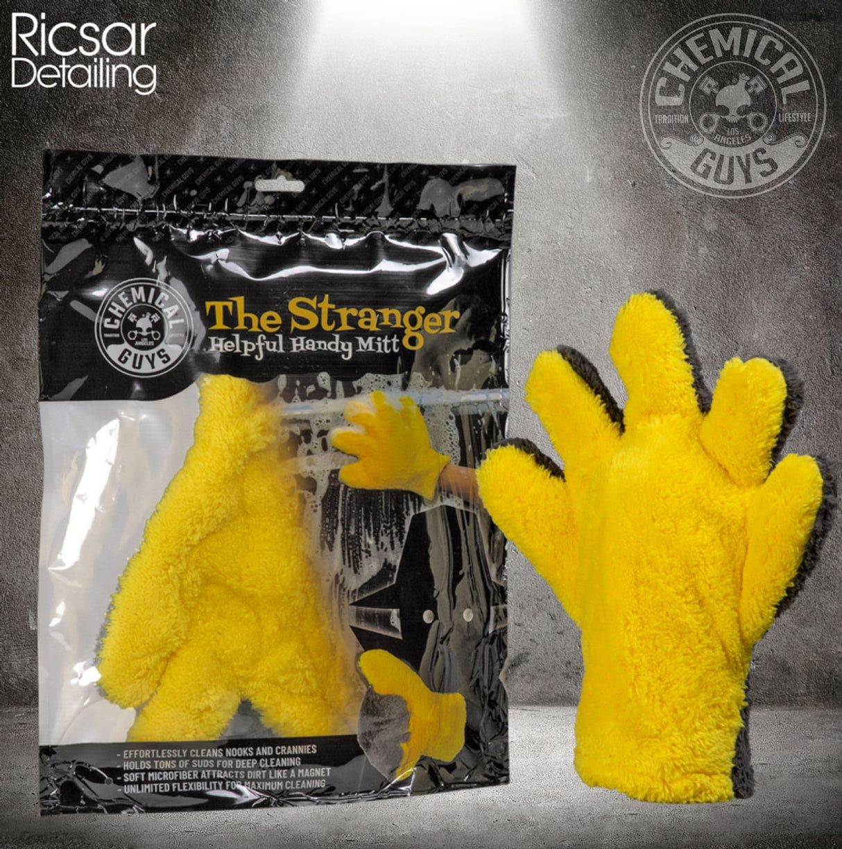 Chemical Guys The Stranger Helpful Handy Wash Mitt - Super Soft!