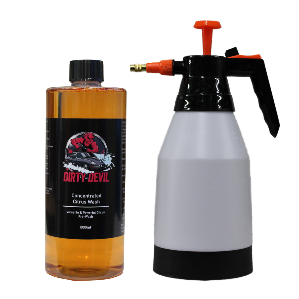 DIRTY DEVIL Citrus Pre Wash + 1.5L Pressure Sprayer