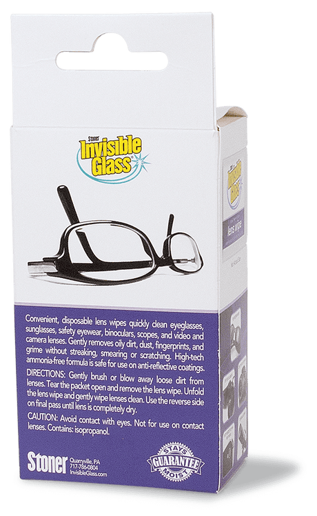 Invisible Glass Lens Wipes - Clean Glasses, Smartphones and Tablets