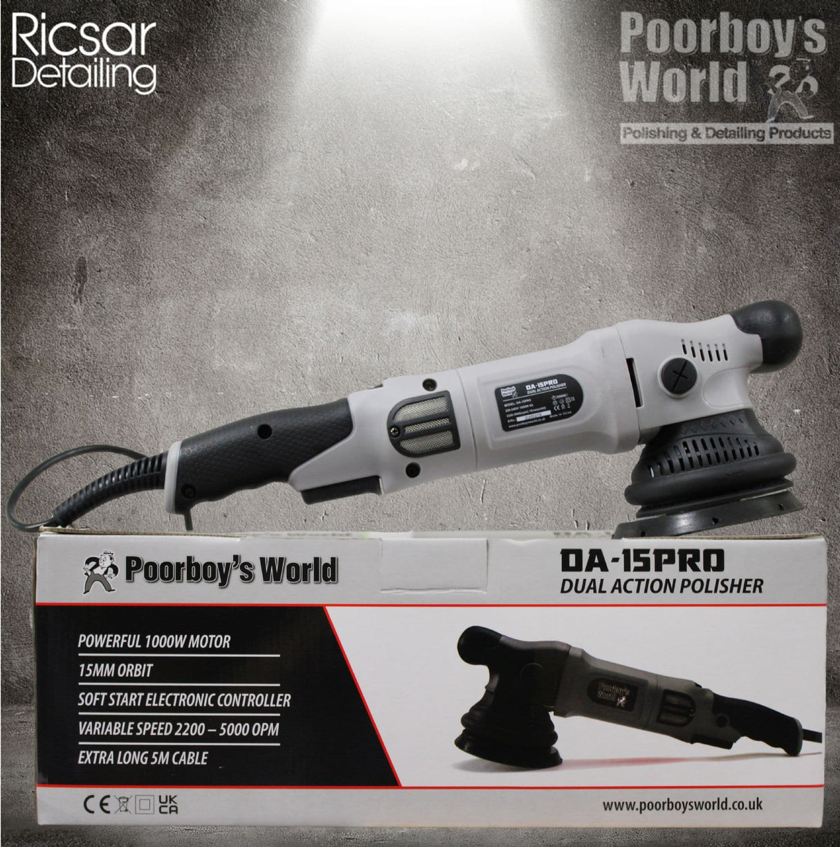 Poorboys World DA-15PRO Dual Action Polishing Machine