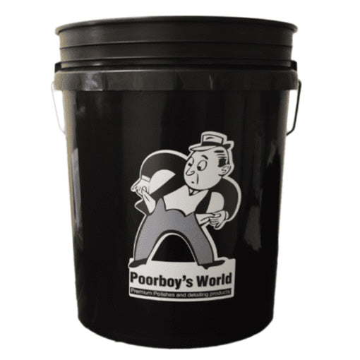 Poorboys Black Bucket With Dirt Guard & Lid
