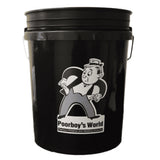 Poorboys Black Bucket With Dirt Guard & Lid