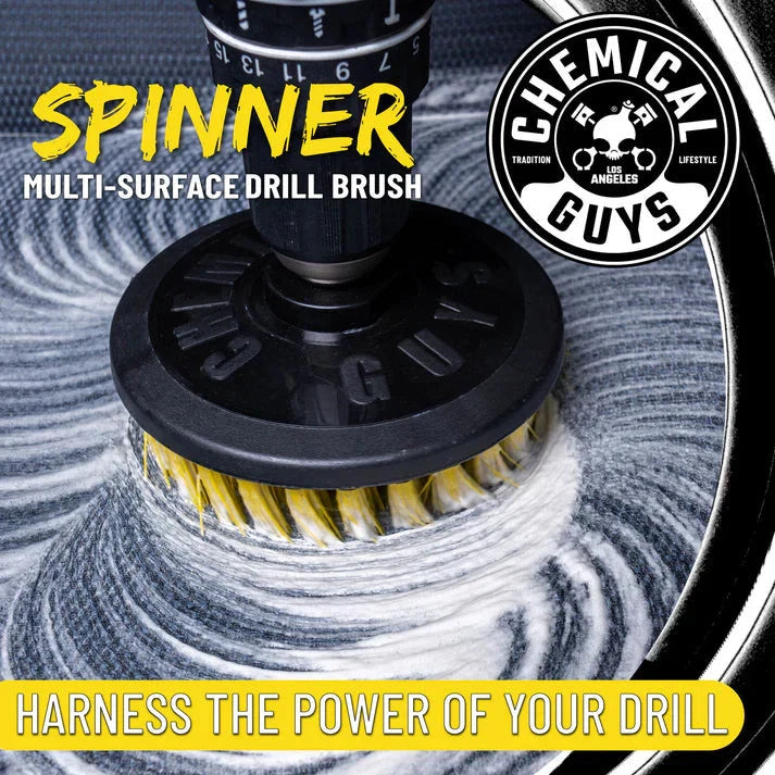 CHEMICAL GUYS SPINNER CARPET DRILL BRUSH - MEDIUM DUTY