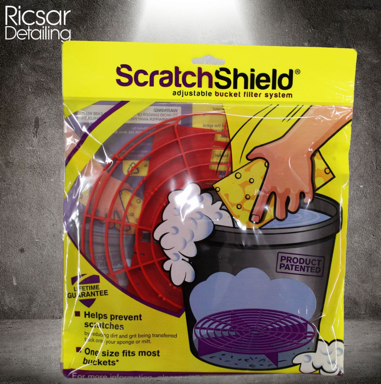 Scratch Shield bucket filter system