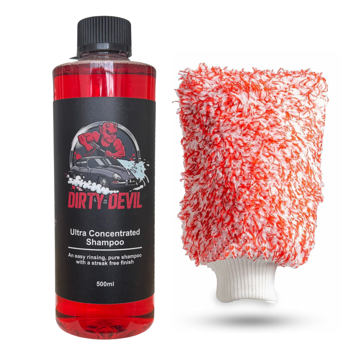 DIRTY DEVIL Ultra Concentrated Shampoo + DIRTY DEVIL Microfibre Wash Mitt