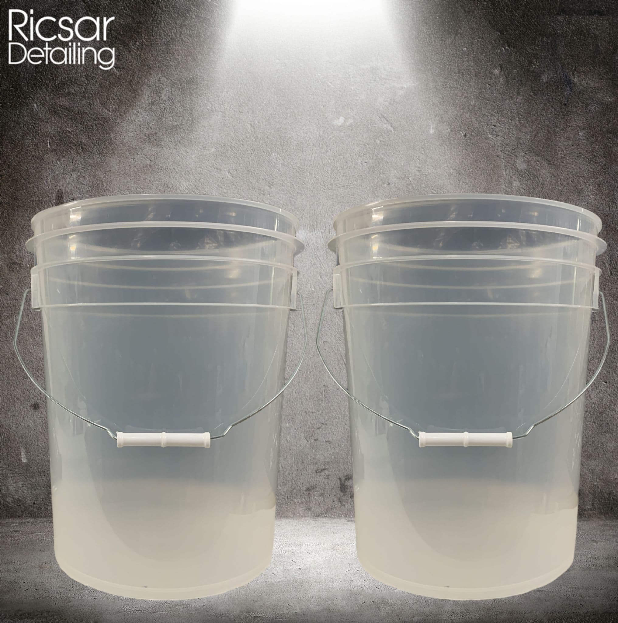 Clear 5 gallon bucket on sale with lid