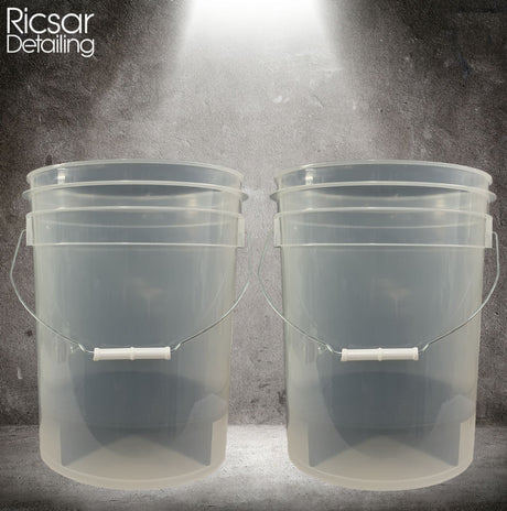 The Ultimate Clear Transparent Car Wash Bucket 20L (5 Gallons)