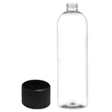 500ml Clear PET Plastic Round Bottle 28mm Neck (30% PCR) + FREE LIDS