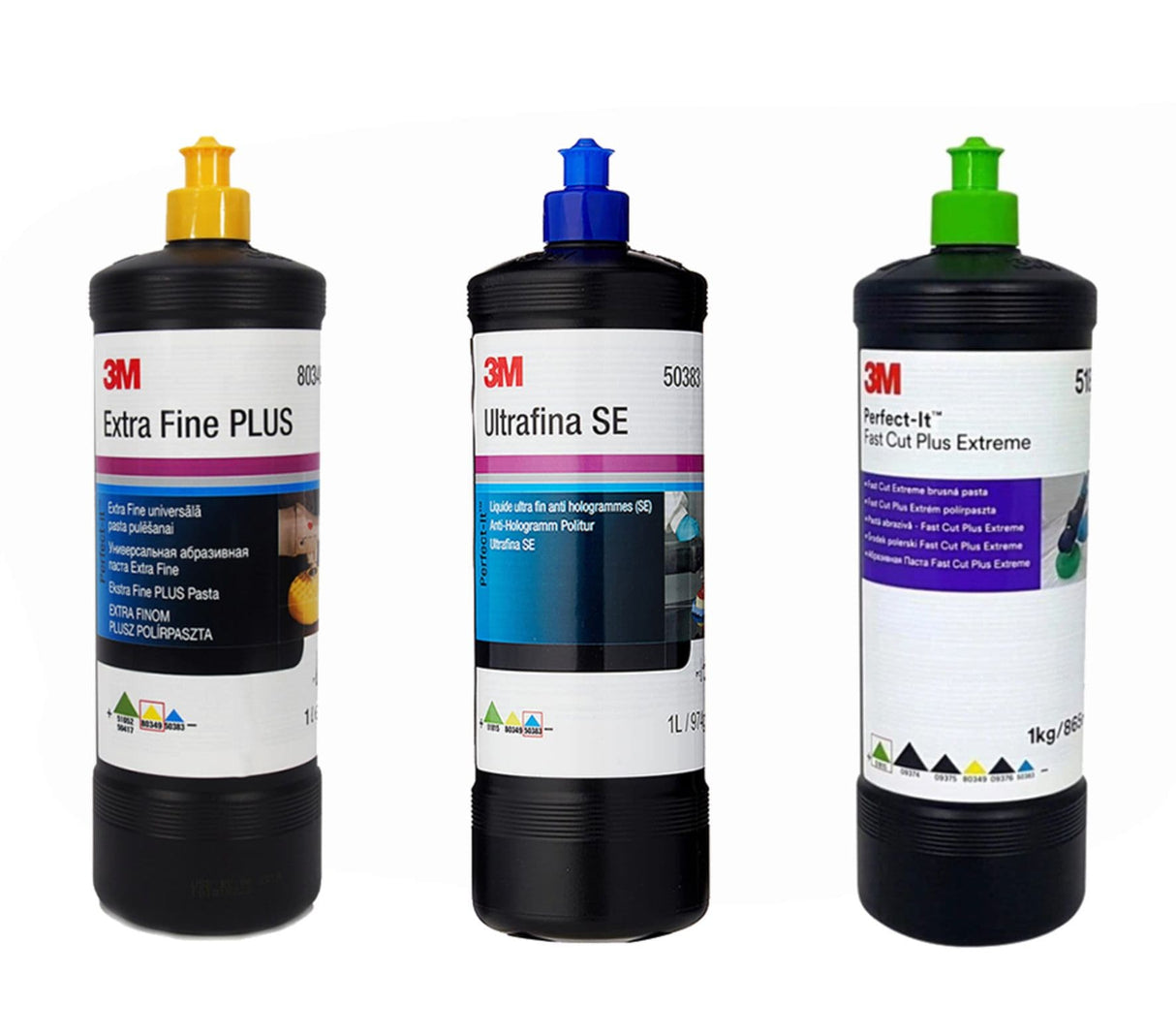 3M Ultrafina SE + 3M Extra Fine Plus + 3M Fast Cut Plus Extreme (3x1 kg/L)