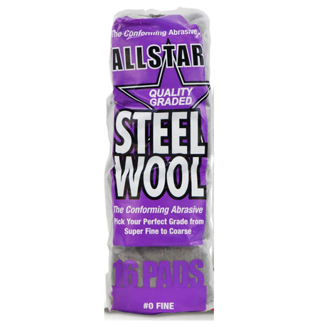 Allstar 16x High Quality Steel Wire Wool Pads (Choose Your Grade)
