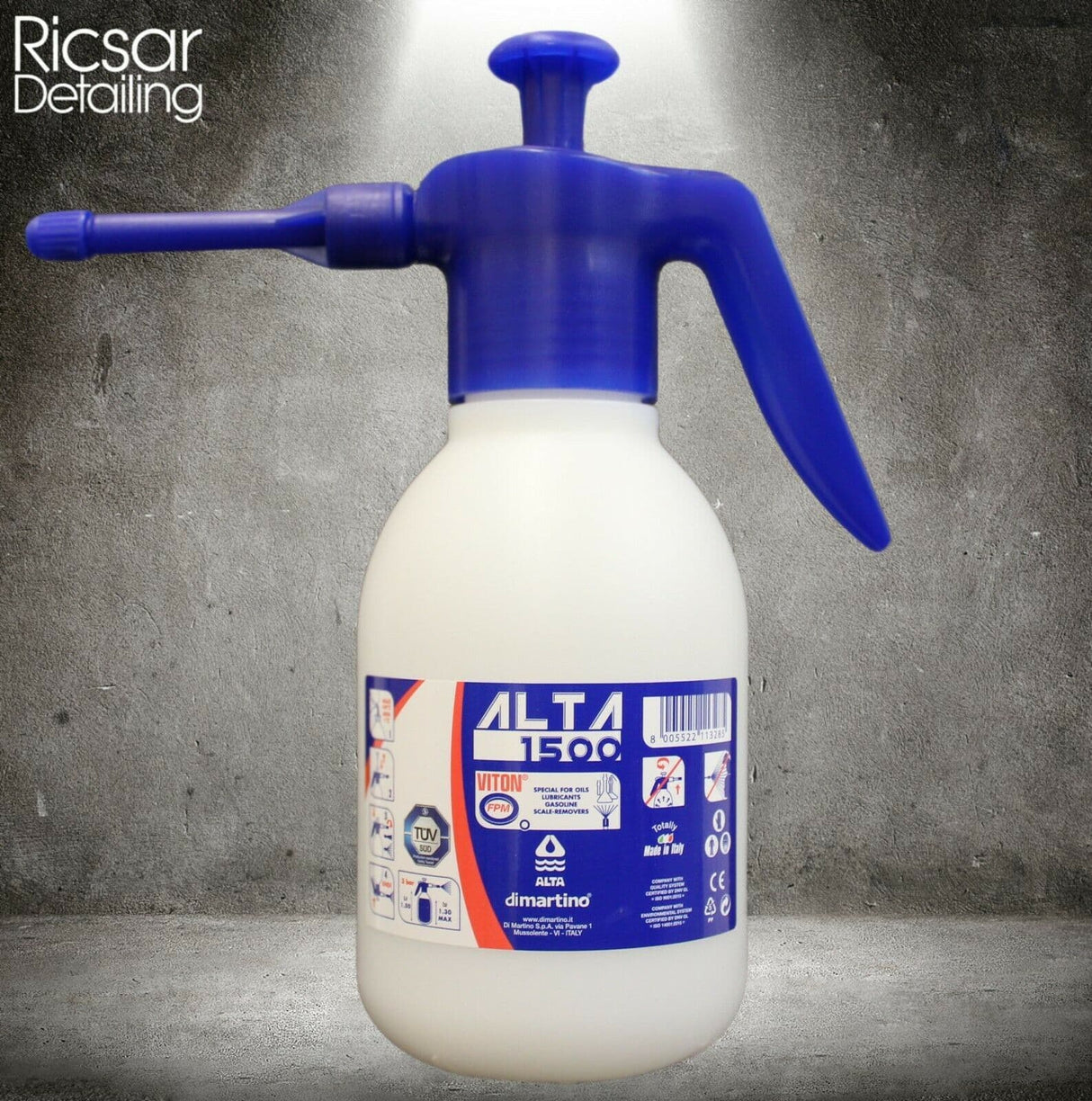 ALTA Pressure Sprayer Bottle 1.5L Spray *VITON SEALS* Solvents, Oils, Chemicals