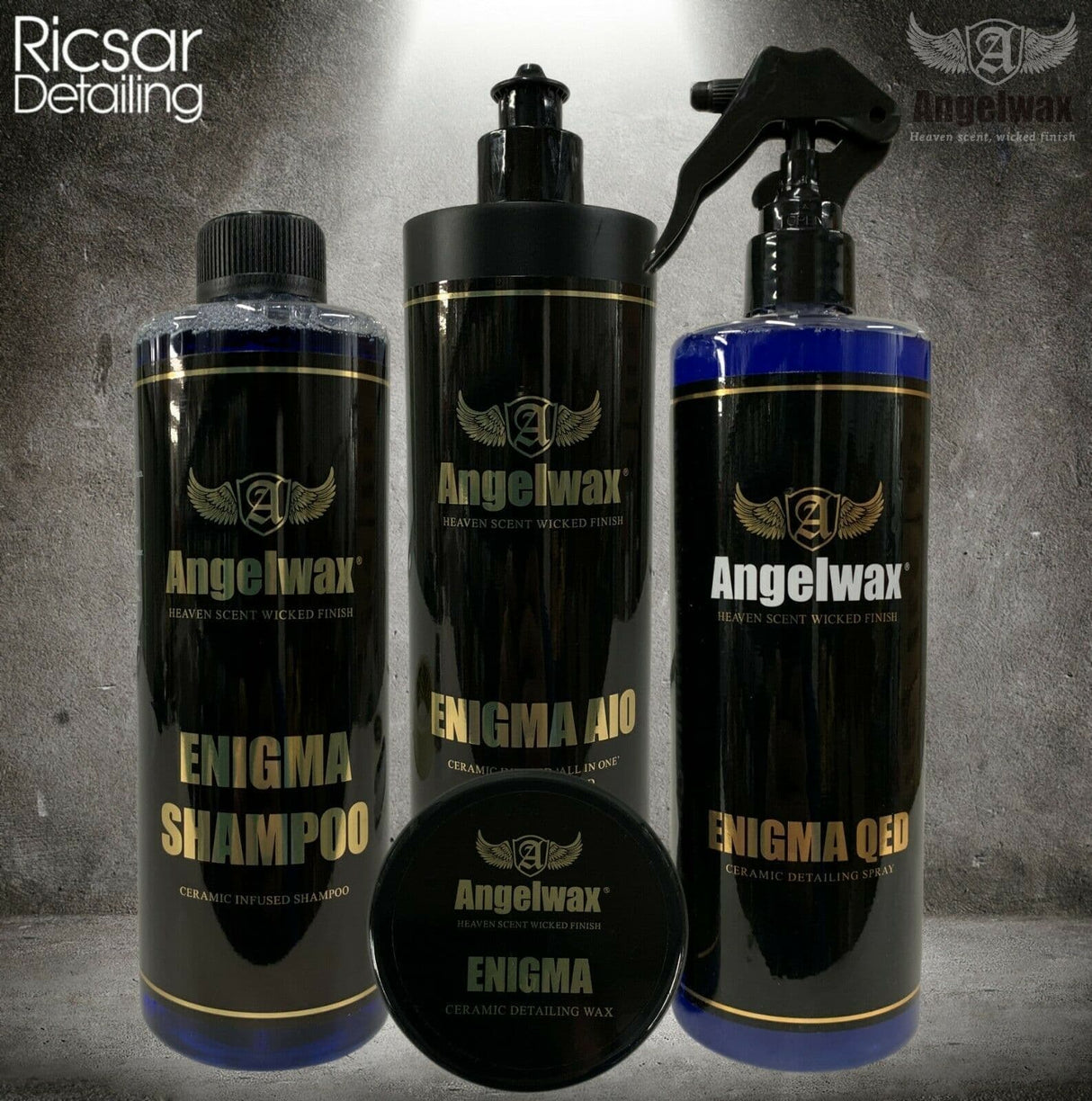 Angelwax Enigma Kit - Enigma AIO, Enigma Shampoo, Enigma QED and Enigma Wax 33ml