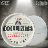 Collinite 476S Super Doublecoat Wax 9oz with app pad and microfibre cloth