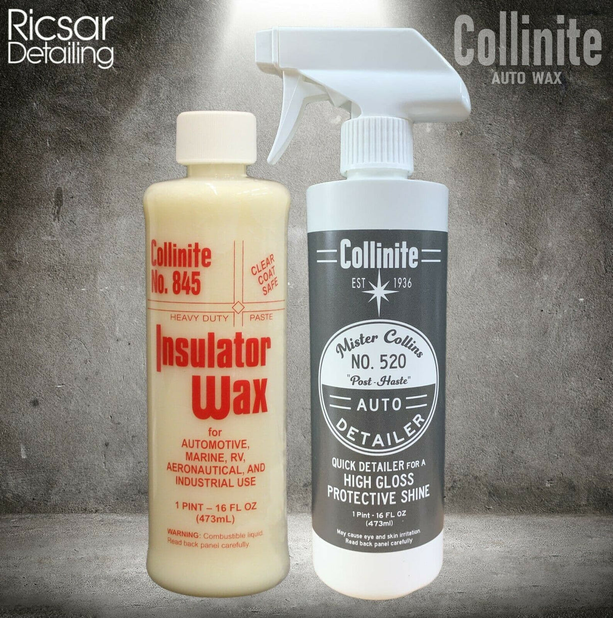 Collinite 845 Insulator Wax + Collinite 520 'Mister Collins' Quick Detail Spray