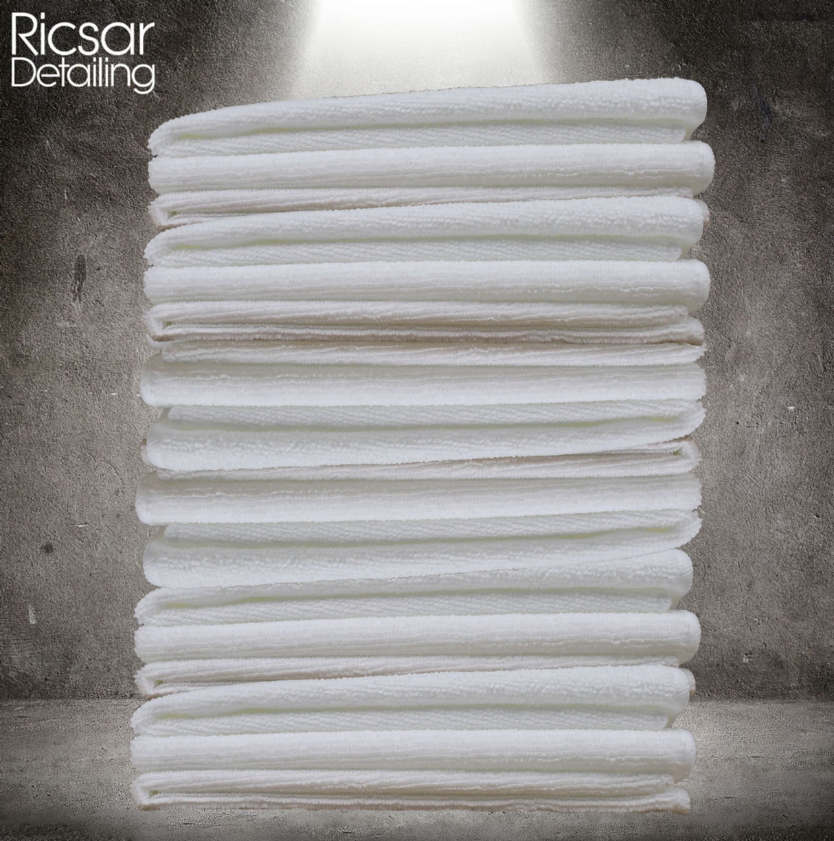 DETAIL GEAR Microfibre Cloths - White (Choose Bundle Size)