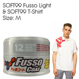 Soft99 Fusso Coat 12 Months Car Wax LIGHT + Soft99 T-Shirt