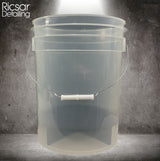 The Ultimate Clear Transparent Car Wash Bucket 20L (5 Gallons) With Gamma Seal Lid