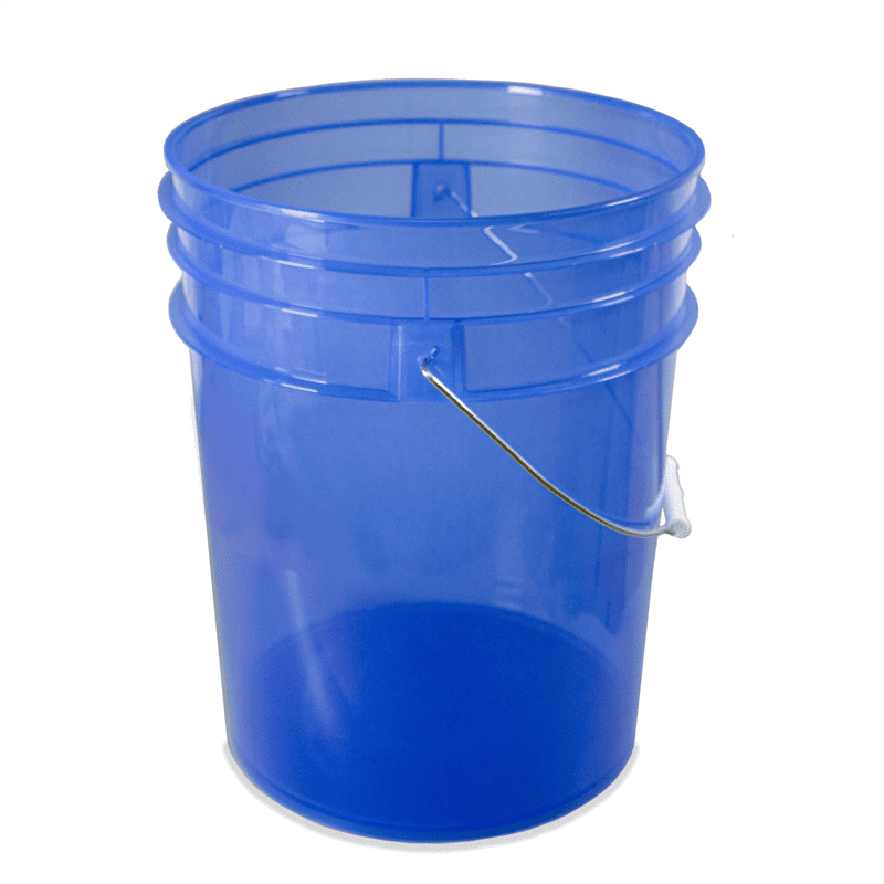 Ultimate Clear Transparent Car Wash Bucket - BLUE - 20L (5 Gallons)
