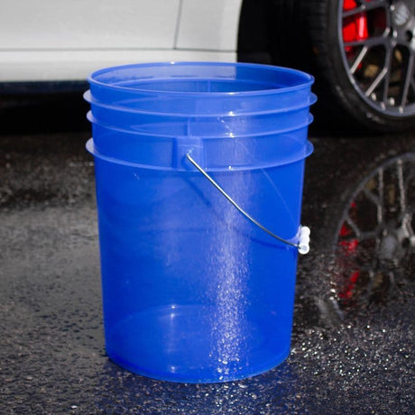 Ultimate Clear Transparent Car Wash Bucket - BLUE - 20L (5 Gallons)