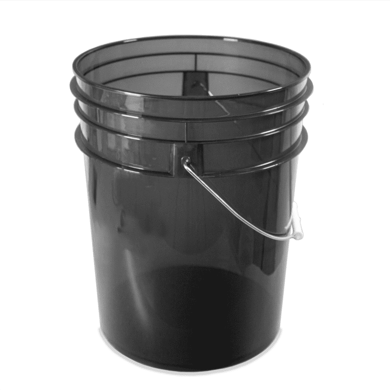 Ultimate Clear Transparent Car Wash Bucket - SMOKEY BLACK - 20L (5 Gallons)