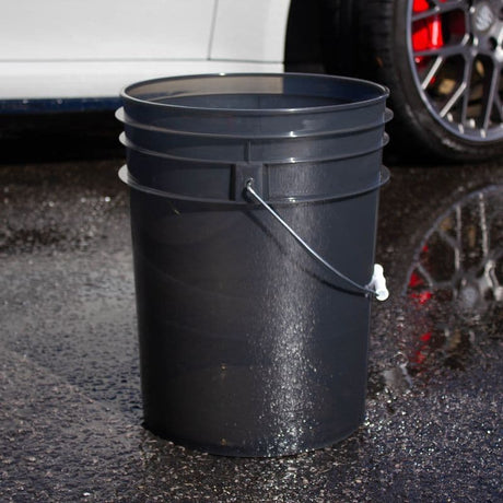 Ultimate Clear Transparent Car Wash Bucket - SMOKEY BLACK - 20L (5 Gallons)