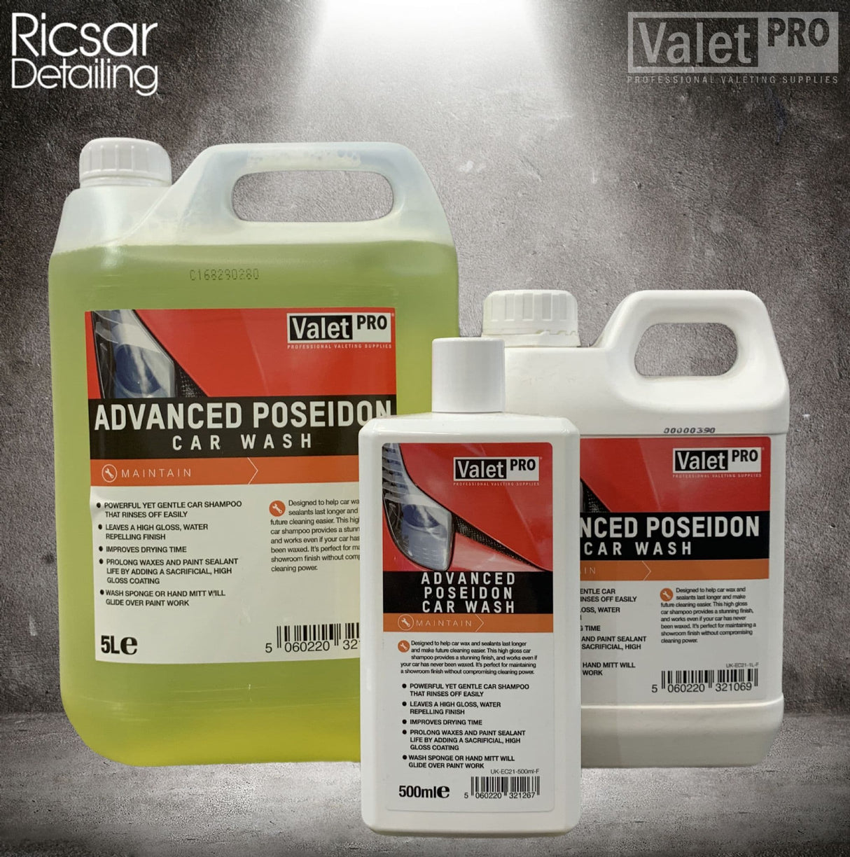 ValetPRO Advanced Posiedon Car Wash Shampoo