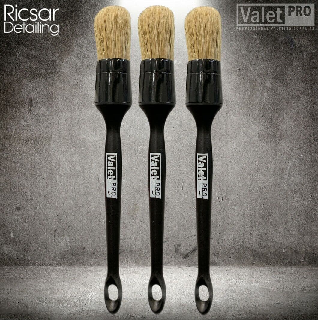 ValetPRO Alloy Wheel / Detailing Brush Set of 3 Brushes