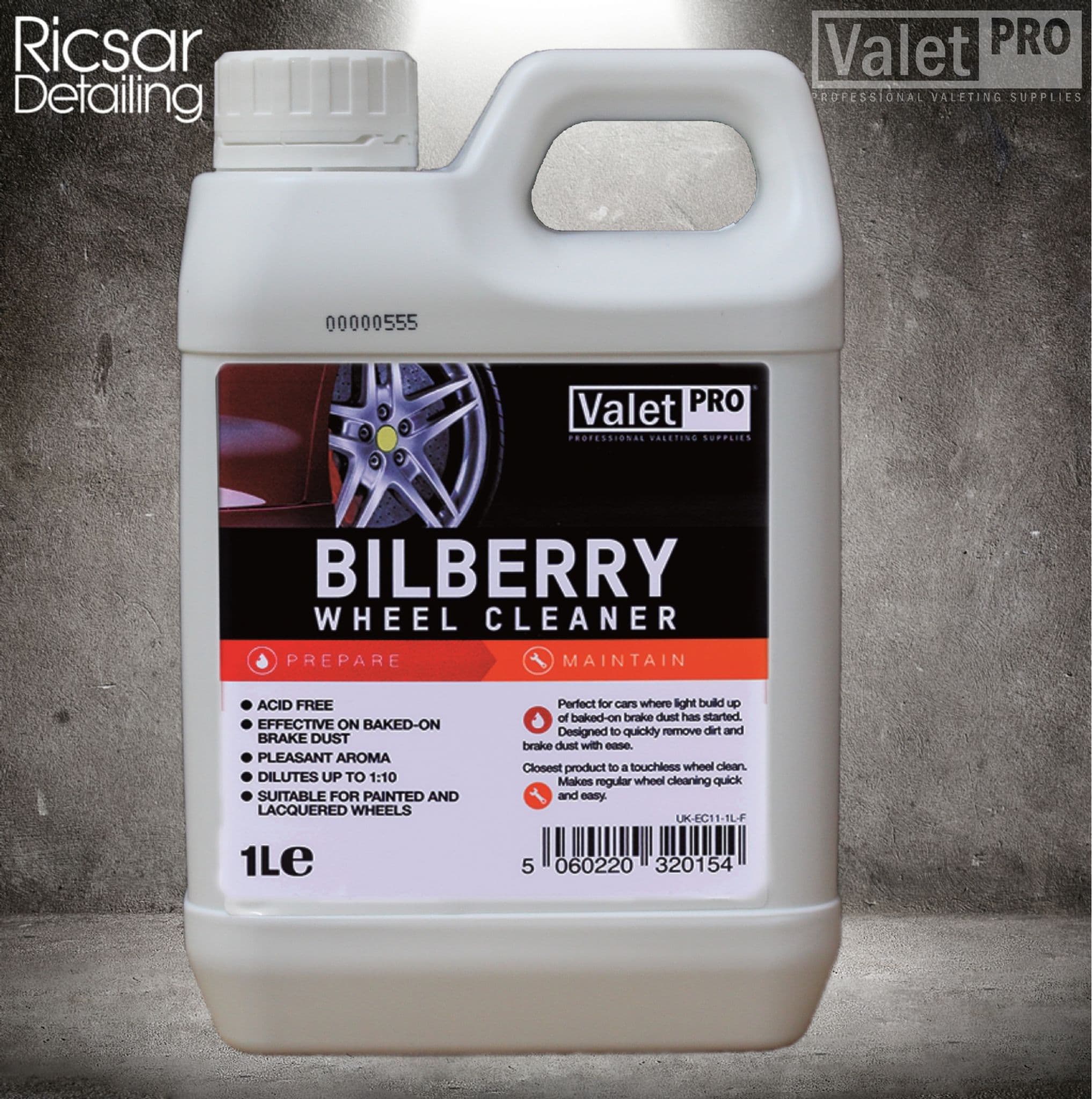 Valet Pro Bilberry Wheel Cleaner  Limpiallantas 5L - Car Care Europe